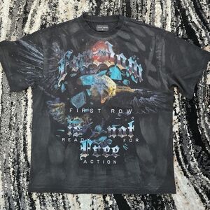 First Row Ready For Action graphic t-shirt with bald eagle detail #firstrow